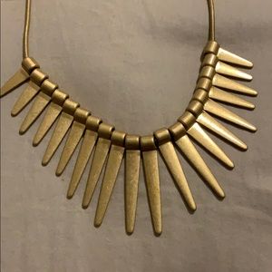 Gold Aztec Style Statement Necklace